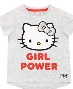 Camiseta Gris de Hello Kitty