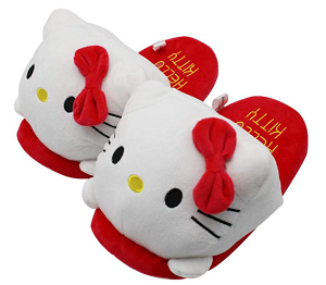 Zapatillas de estar por casa con peluche de Hello Kitty