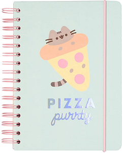 Cuaderno de notas pusheen pizza