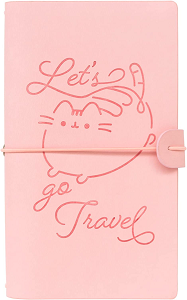 Cuaderno de viaje gato Pusheen rosa