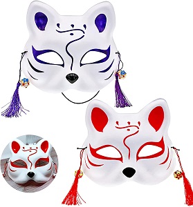 Mascara Japonesa de Gato divertida