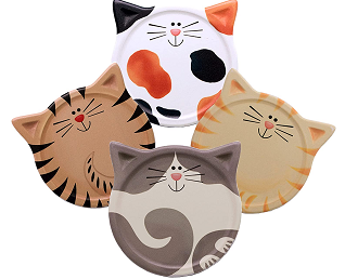 Posavasos cerámica gatitos felices 4 unidades