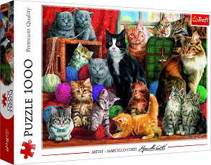 Puzzle de gatitos diferentes 1000 piezas