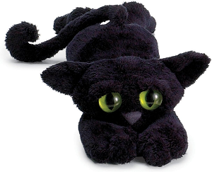 Peluche gato Lanky negro adorable